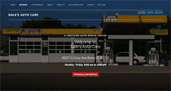 Desktop Screenshot of dalesautocare.com